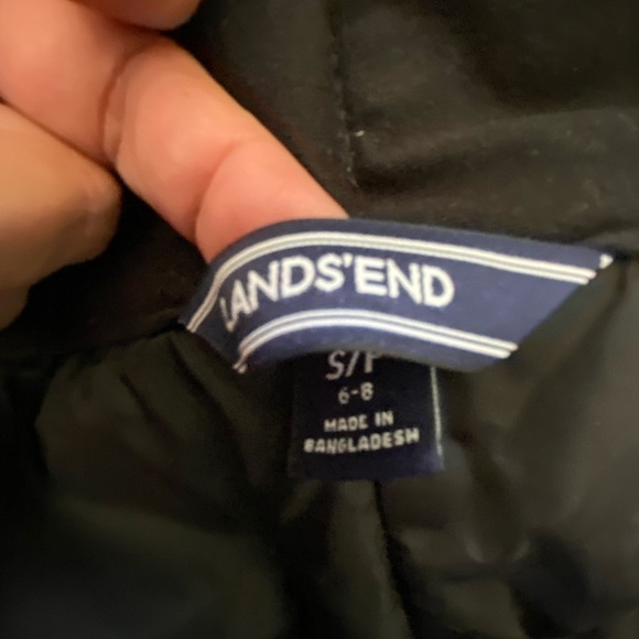Lands End Squall Black Insulated Snow Pants, Size: Small (6-8) - Picture 10 of 13
